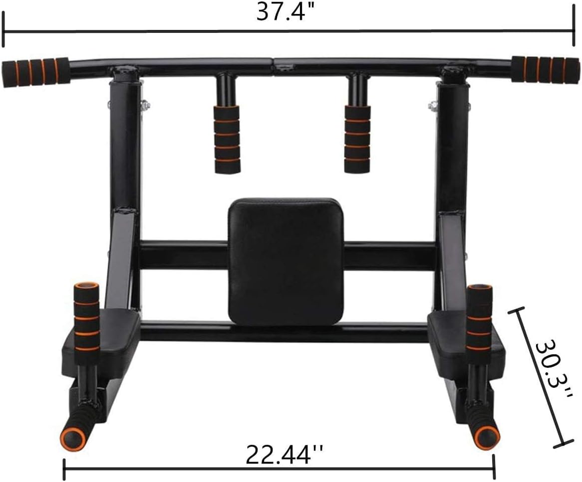 Wall Mount Pull Up Bar Dip Station
