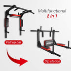 Multifunctional Wall Mount Pull Up Dip Station
