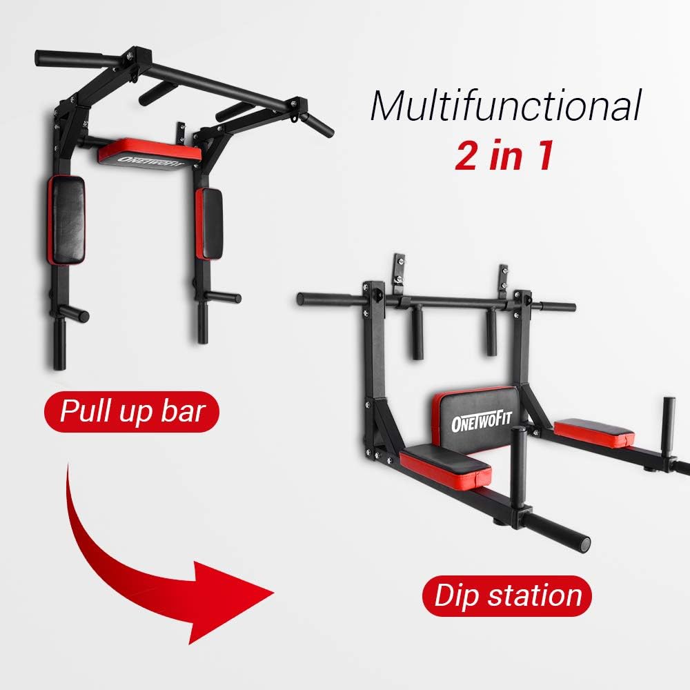 Multifunctional Wall Mount Pull Up Dip Station