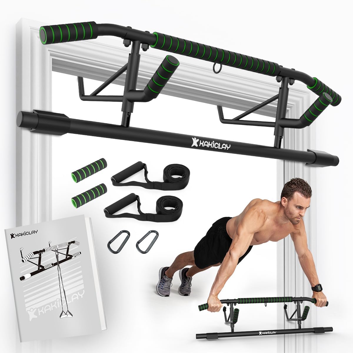 Foldable No-Slip Door Pull Up Bar