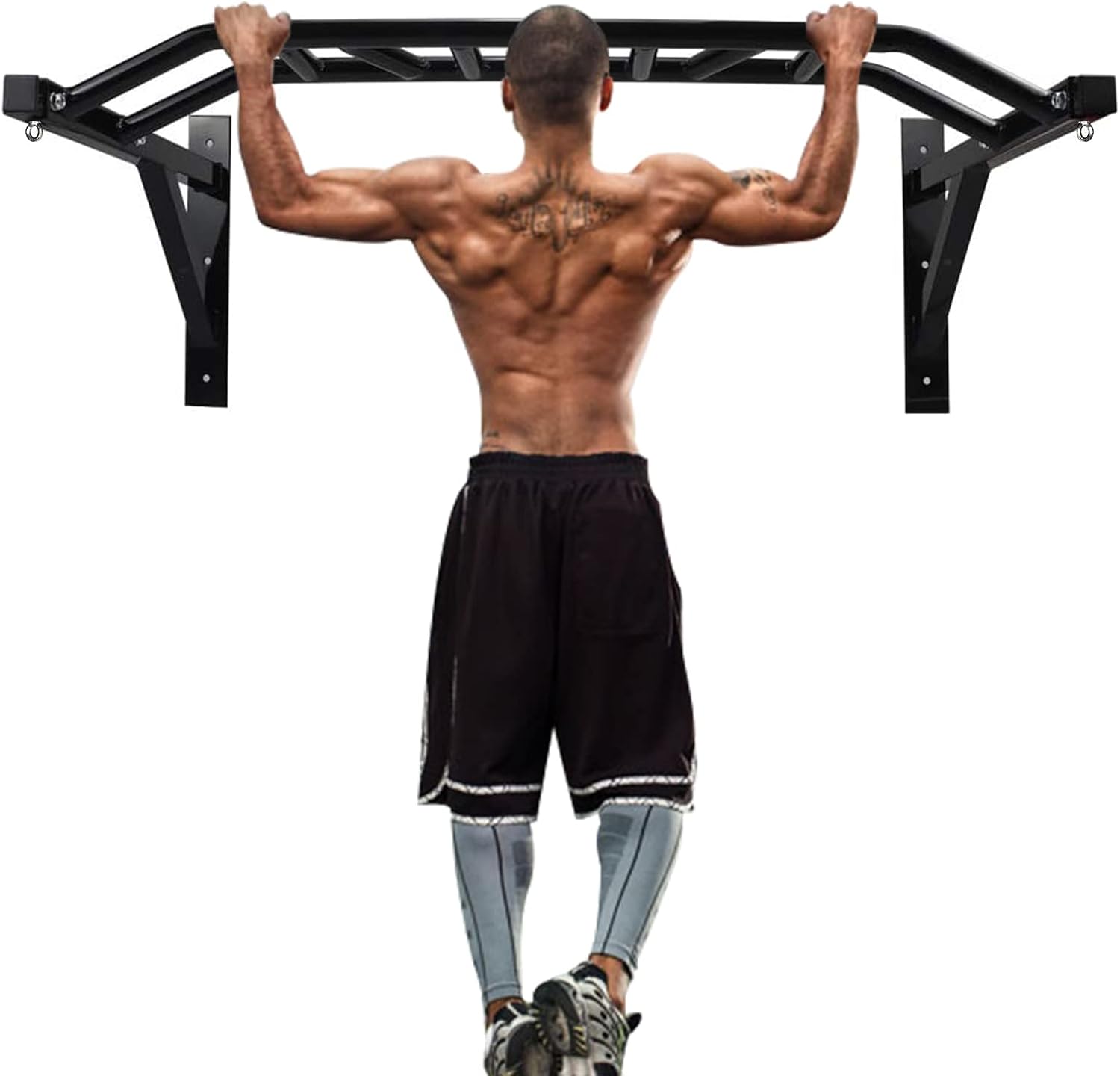 Wall Mount Multi-Grip Pull Up Dip Station