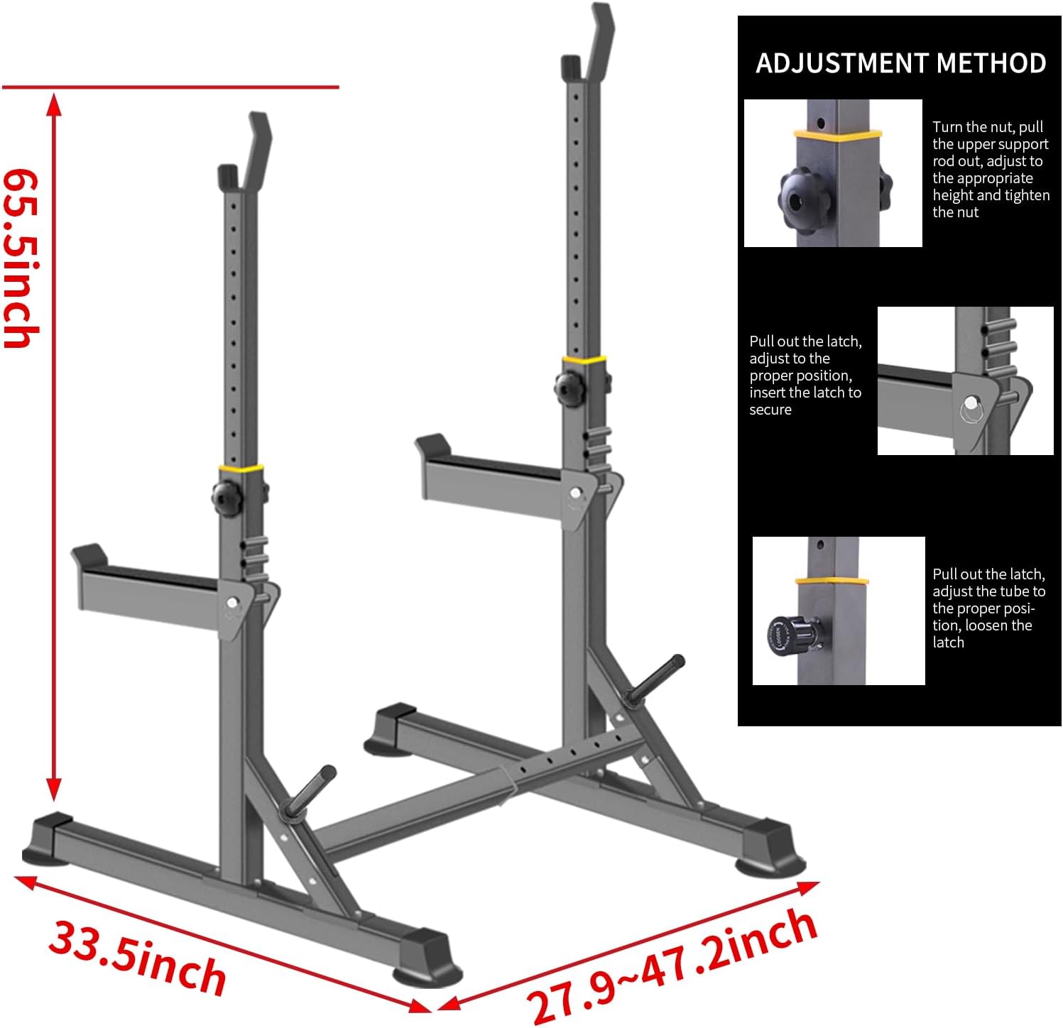 Multi-Function Adjustable Portable Squat Rack