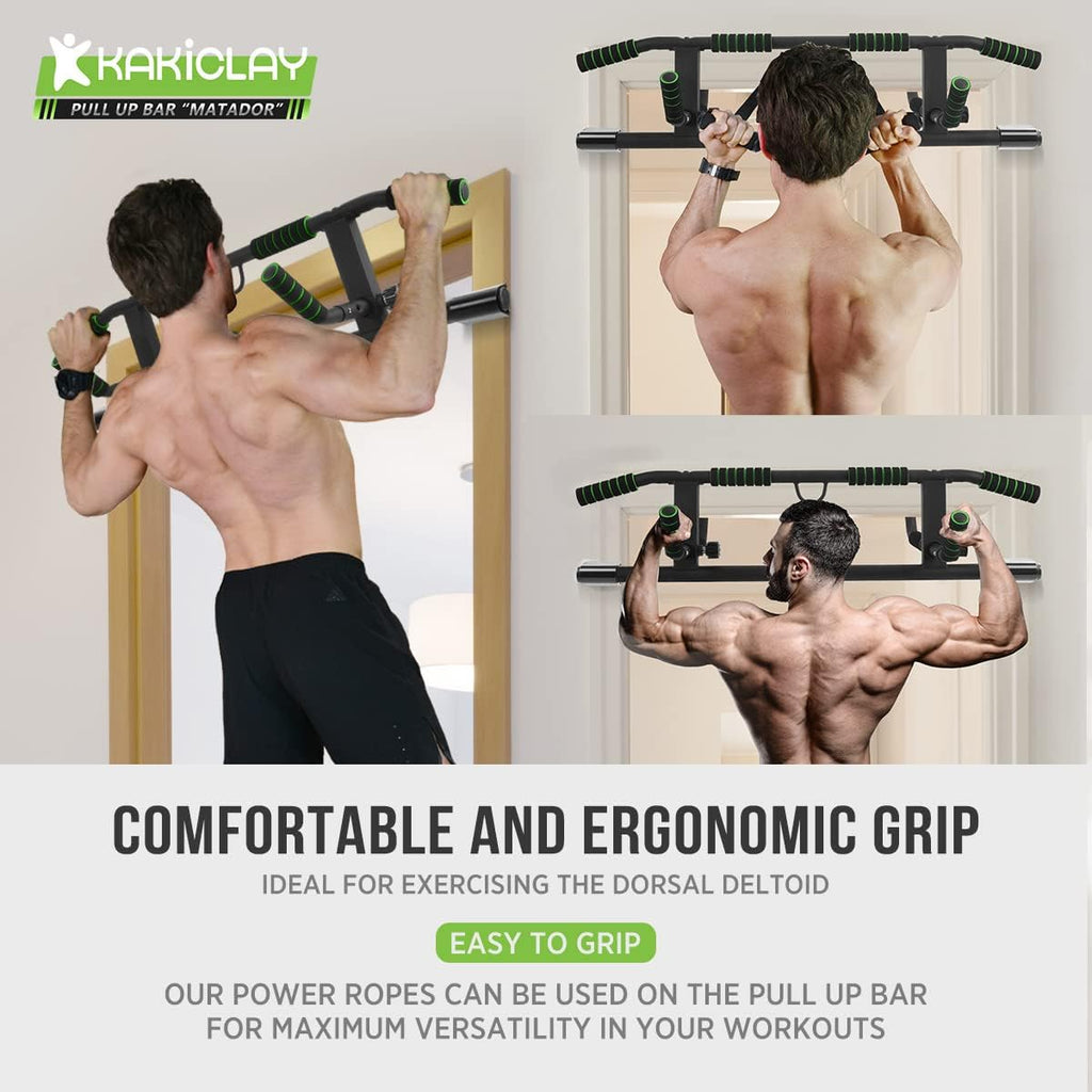 Multi-Grip Pull Up Bar with Large Hooks