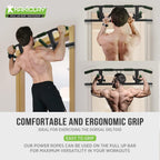 Multi-Grip Pull Up Bar with Large Hooks
