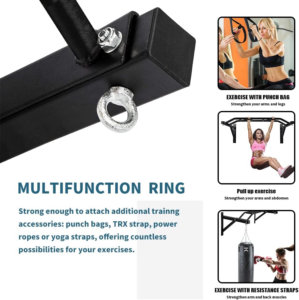 Wall Mount Multi-Grip Pull Up Dip Station