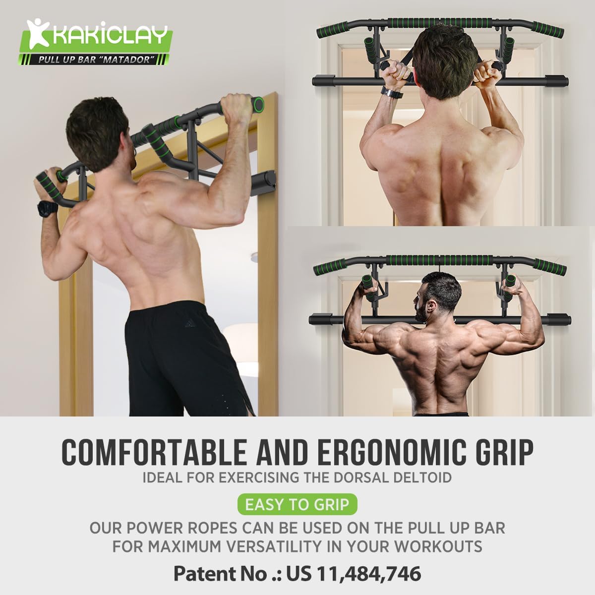 Foldable No-Slip Door Pull Up Bar