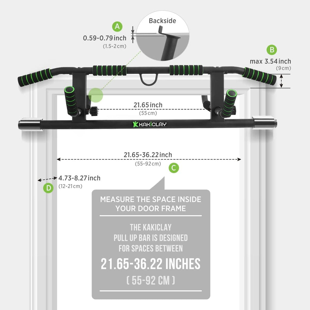 Multi-Grip Pull Up Bar with Large Hooks