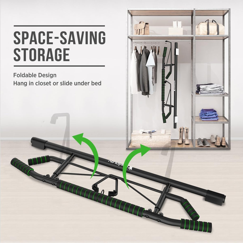Foldable No-Slip Door Pull Up Bar