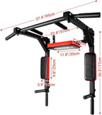 Multifunctional Wall Mount Pull Up Dip Station