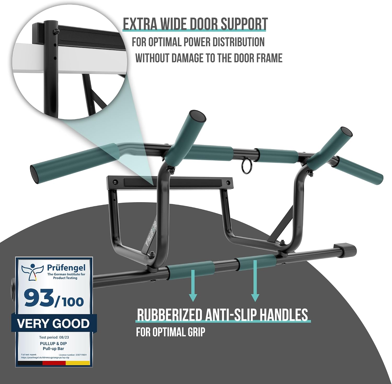 No-Screw Non-Slip Door Pull Up Bar