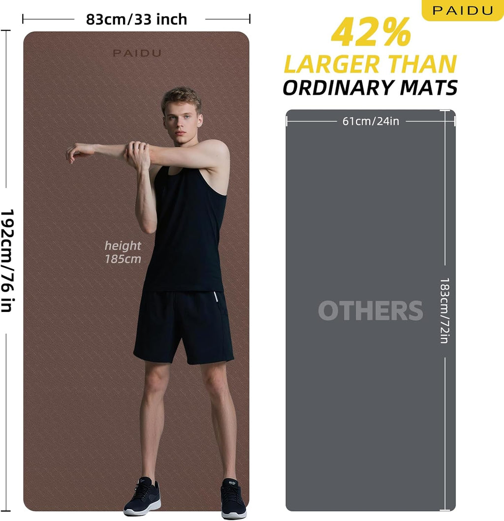 Wide Thick Non-Slip Yoga Mat
