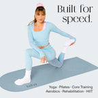 Bala Yoga Mat for Home Gym - Non Slip Exercise Mat for Home Workout, Stretching, Pilates, Aerobics & Floor & Fitness Work Out - Indoor Exercising Mat