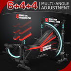 900LBS All-in-One Weight Bench with Squat Rack