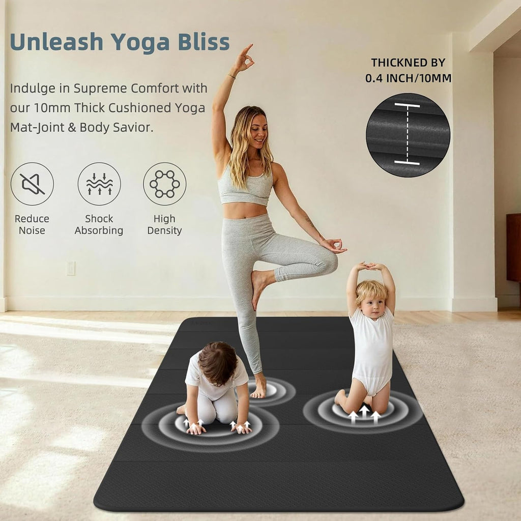 Extra Wide Foldable Yoga Mat