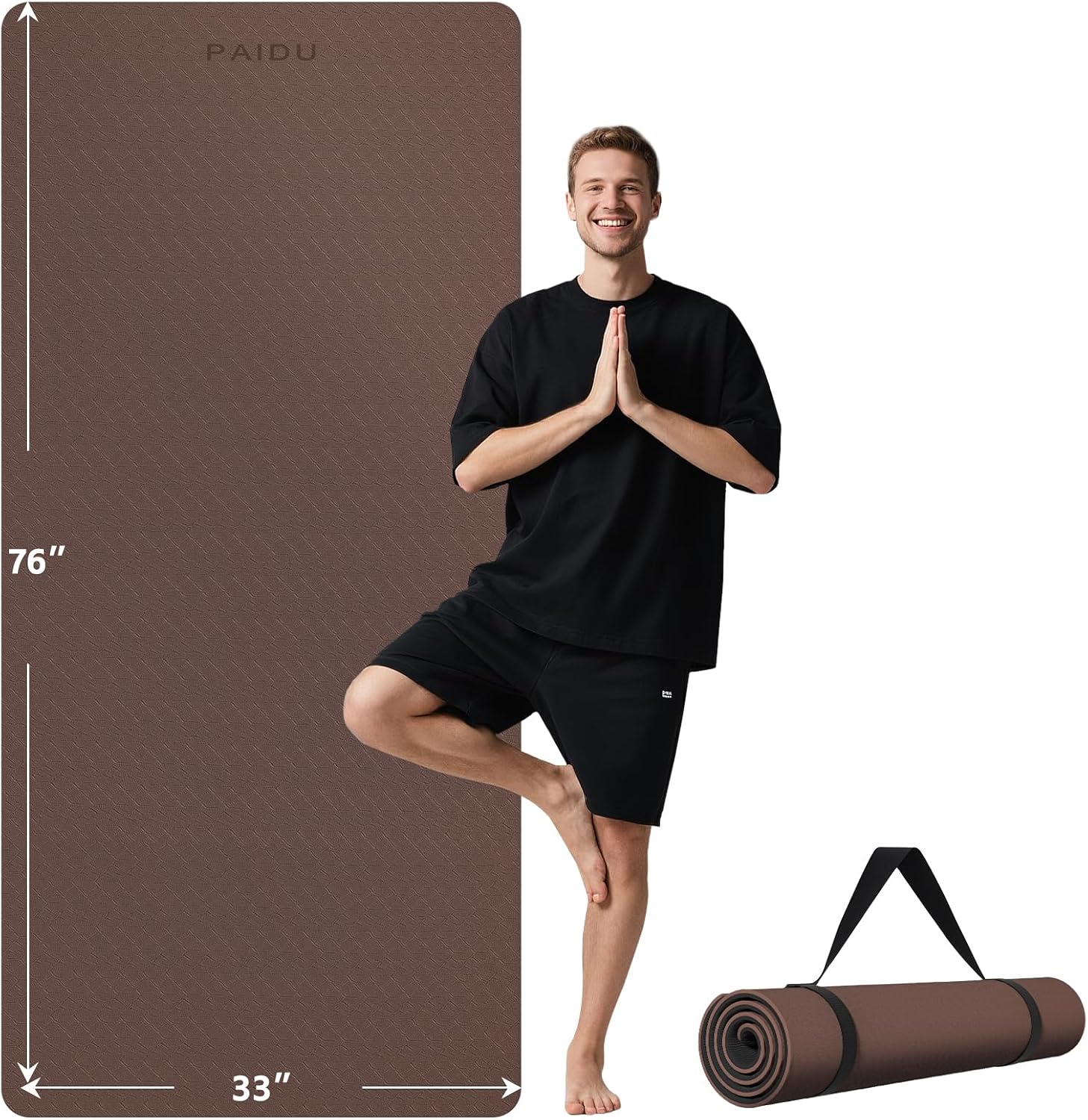 Wide Thick Non-Slip Yoga Mat
