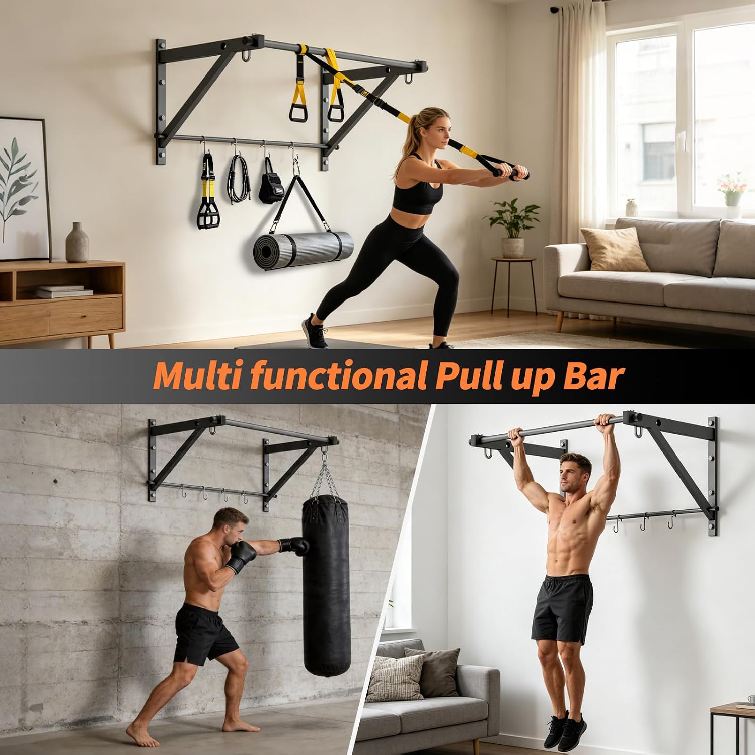 Heavy Duty Wall Pull Up Bar