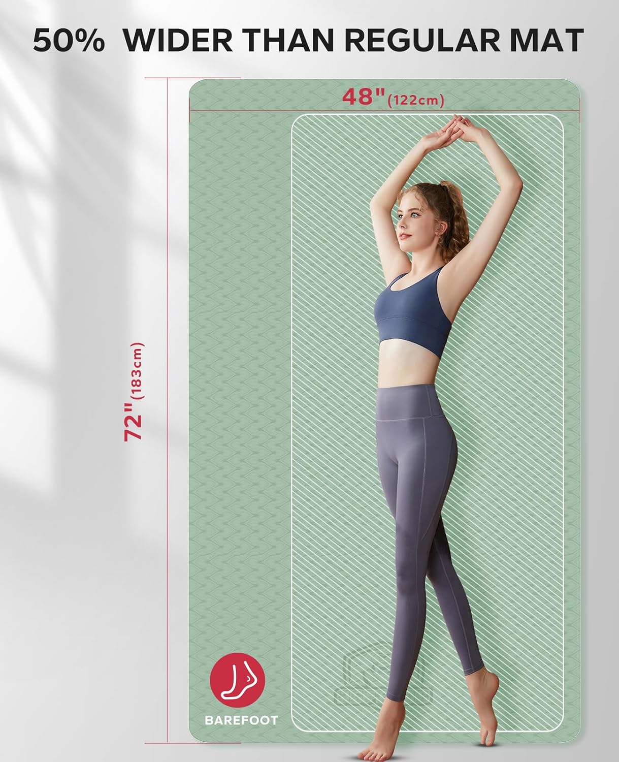 Wide Thick Non-Slip Yoga Mat