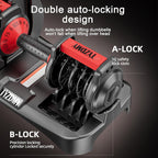 105LBS Pair 15-in-1 Adjustable Dumbbell Set