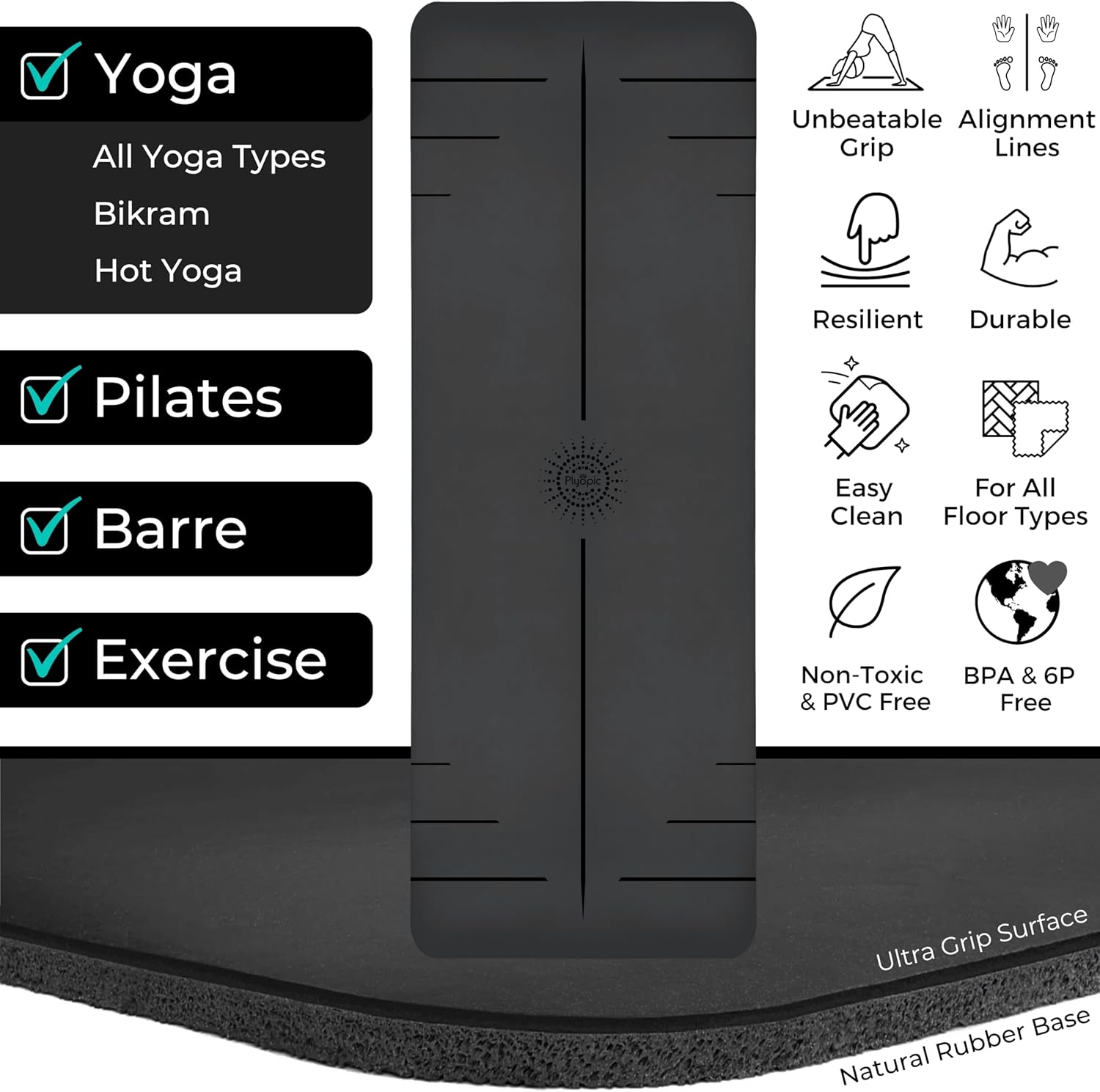 Ultra-Grip Non-Slip Yoga Mat
