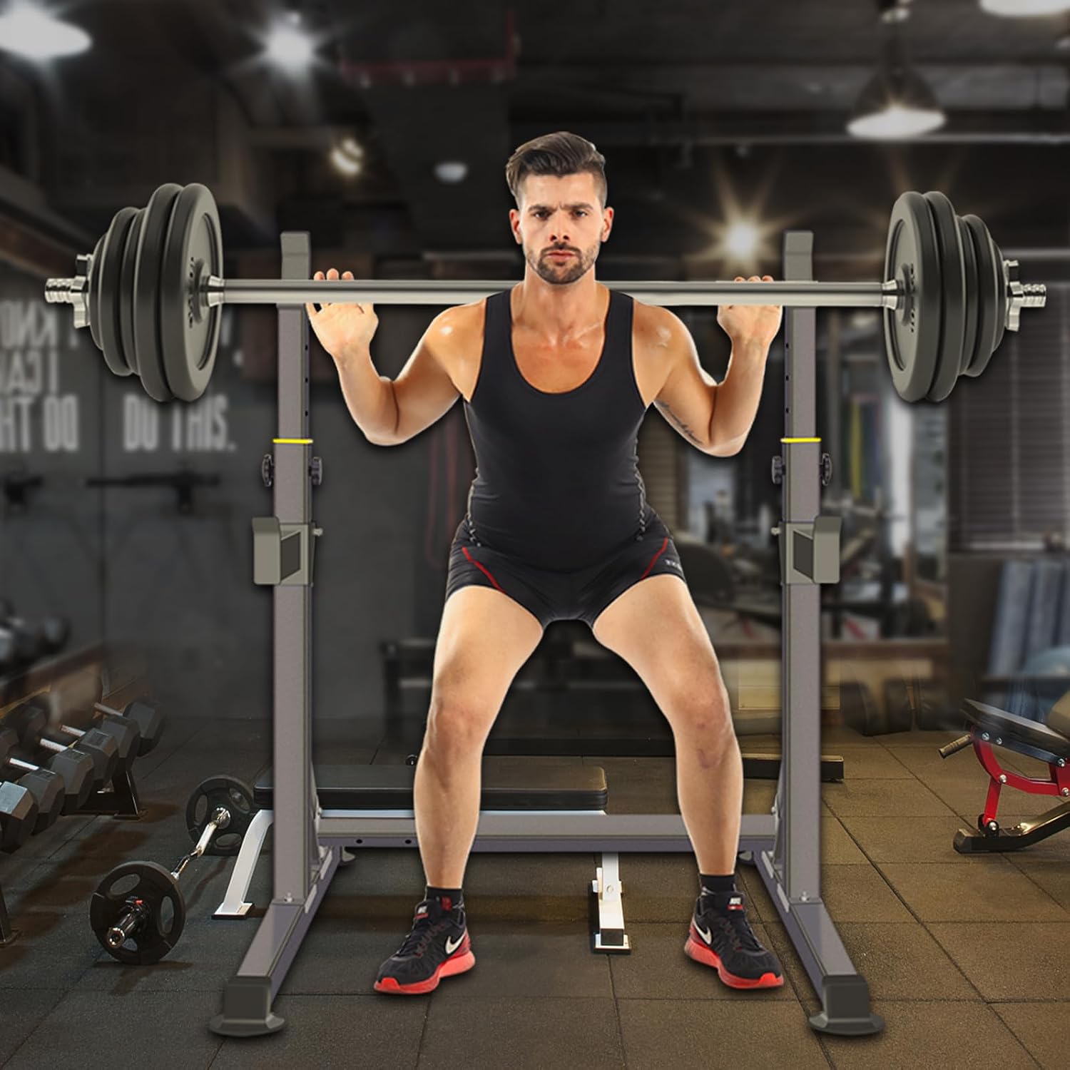 Multi-Function Adjustable Portable Squat Rack