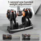 105LBS Pair 15-in-1 Adjustable Dumbbell Set