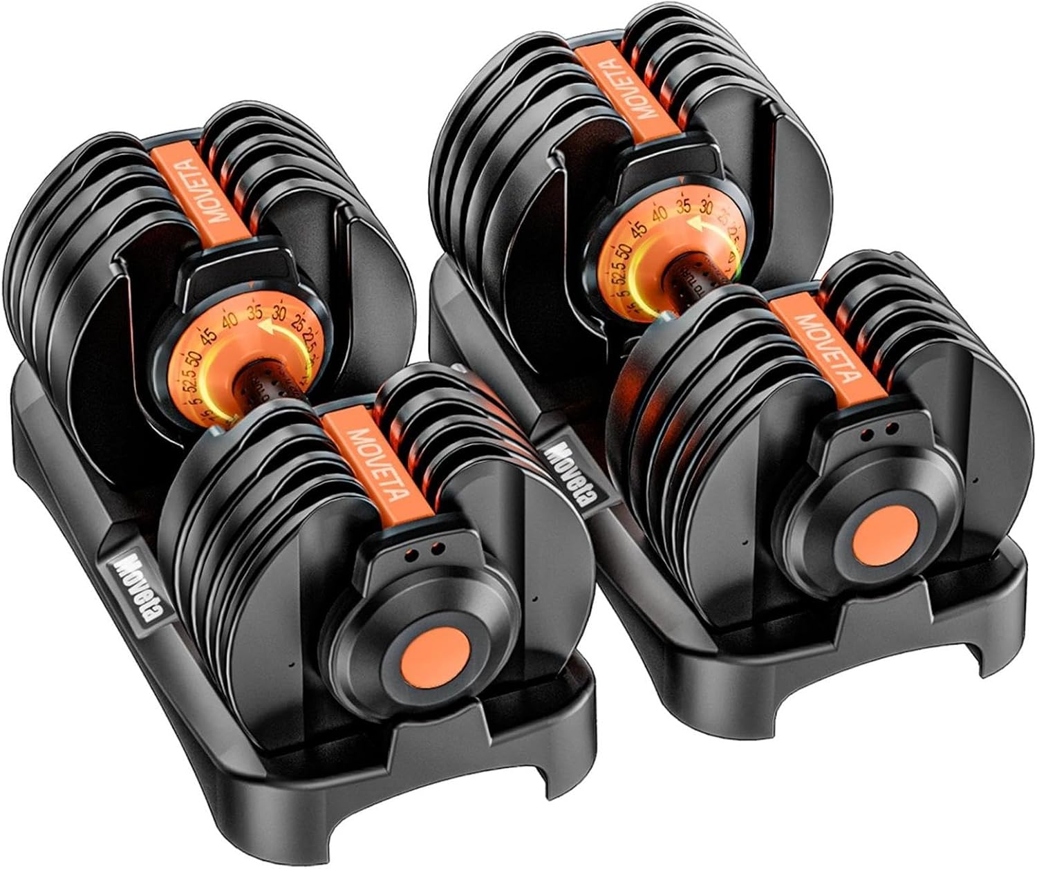 105LBS Pair 15-in-1 Adjustable Dumbbell Set