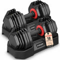 50LB 18-in-1 One-Hand Twist Adjustable Dumbbell Set