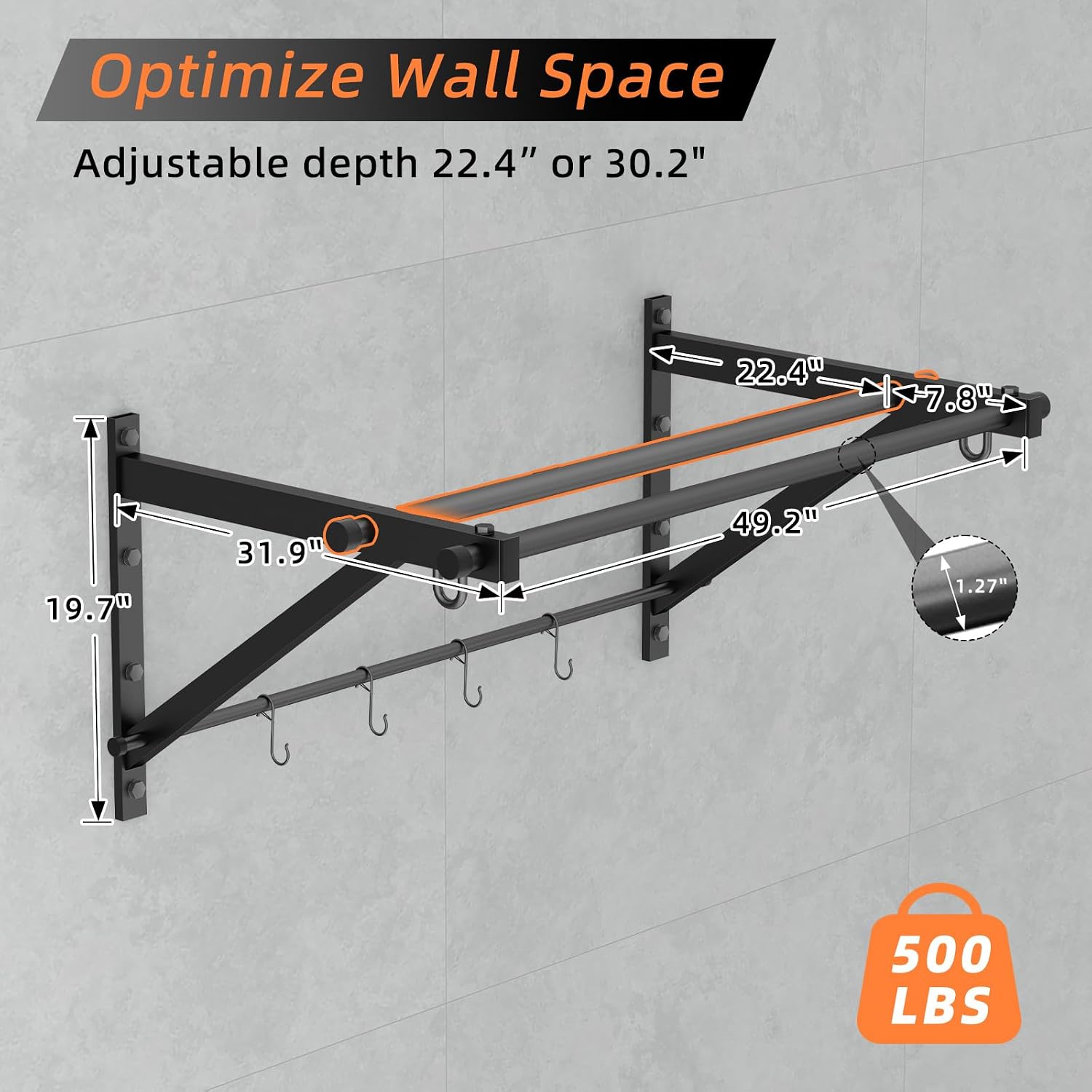 Heavy Duty Wall Pull Up Bar
