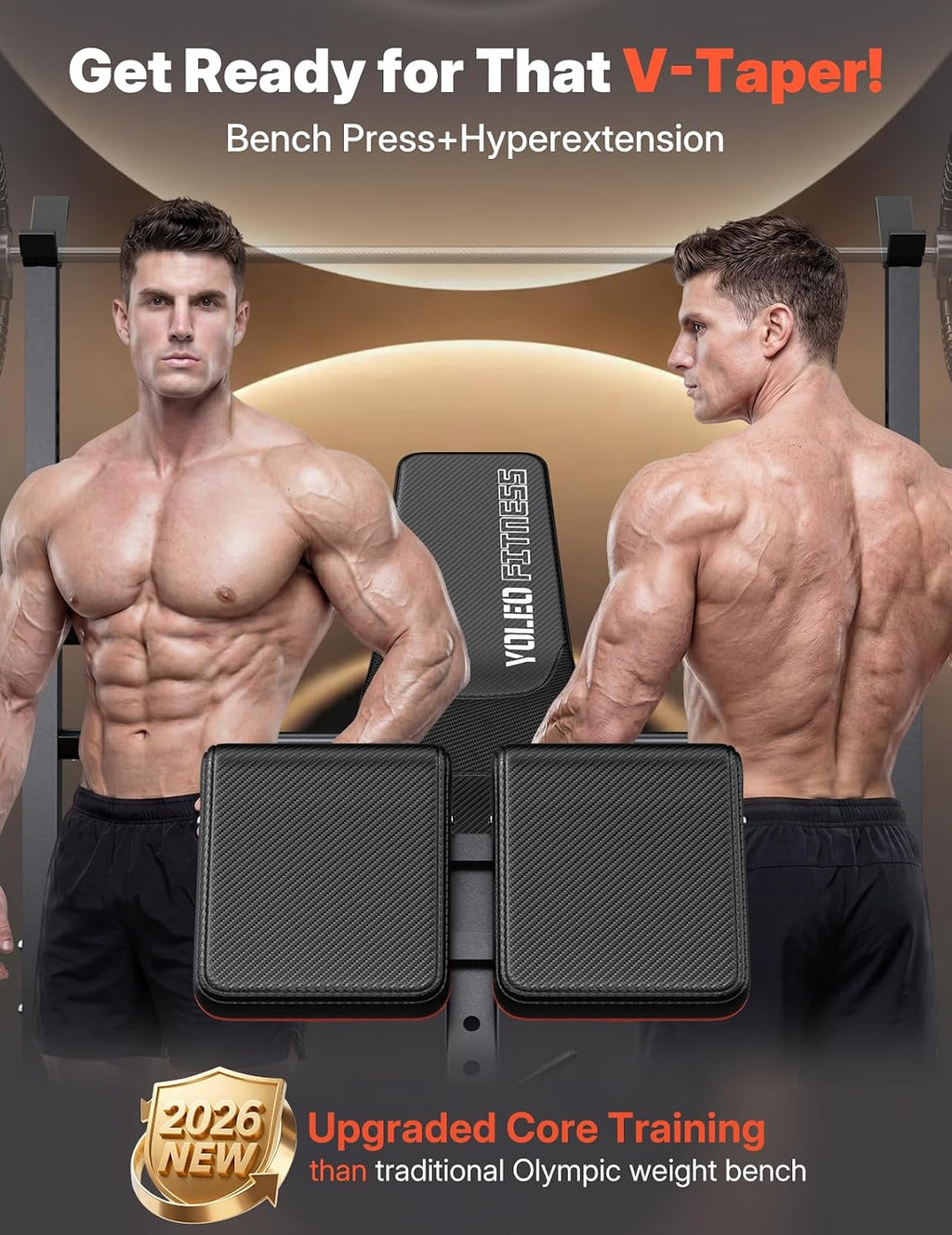 1870LBS Foldable Olympic Weight Bench Multifunction Set