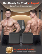 1870LBS Foldable Olympic Weight Bench Multifunction Set