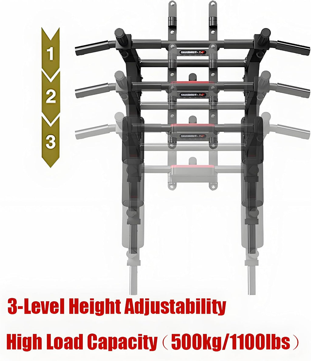 Heavy Duty Wall Mount Pull Up Dip Station