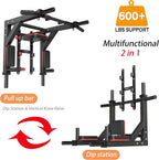 Heavy Duty Wall Mount Pull Up Dip Station