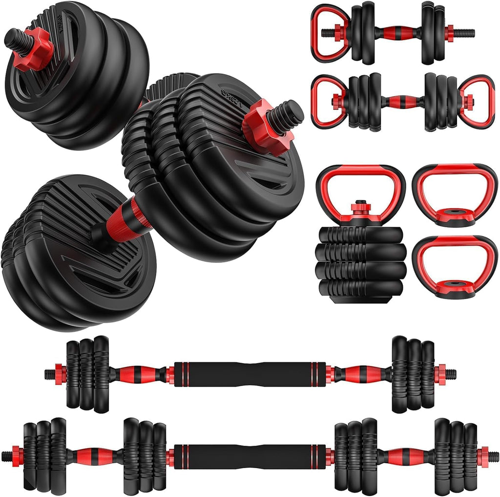 5-in-1 Multi Functional Adjustable Dumbbell Set with Connector