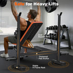 770LBS Adjustable Weight Bench with Squat Rack