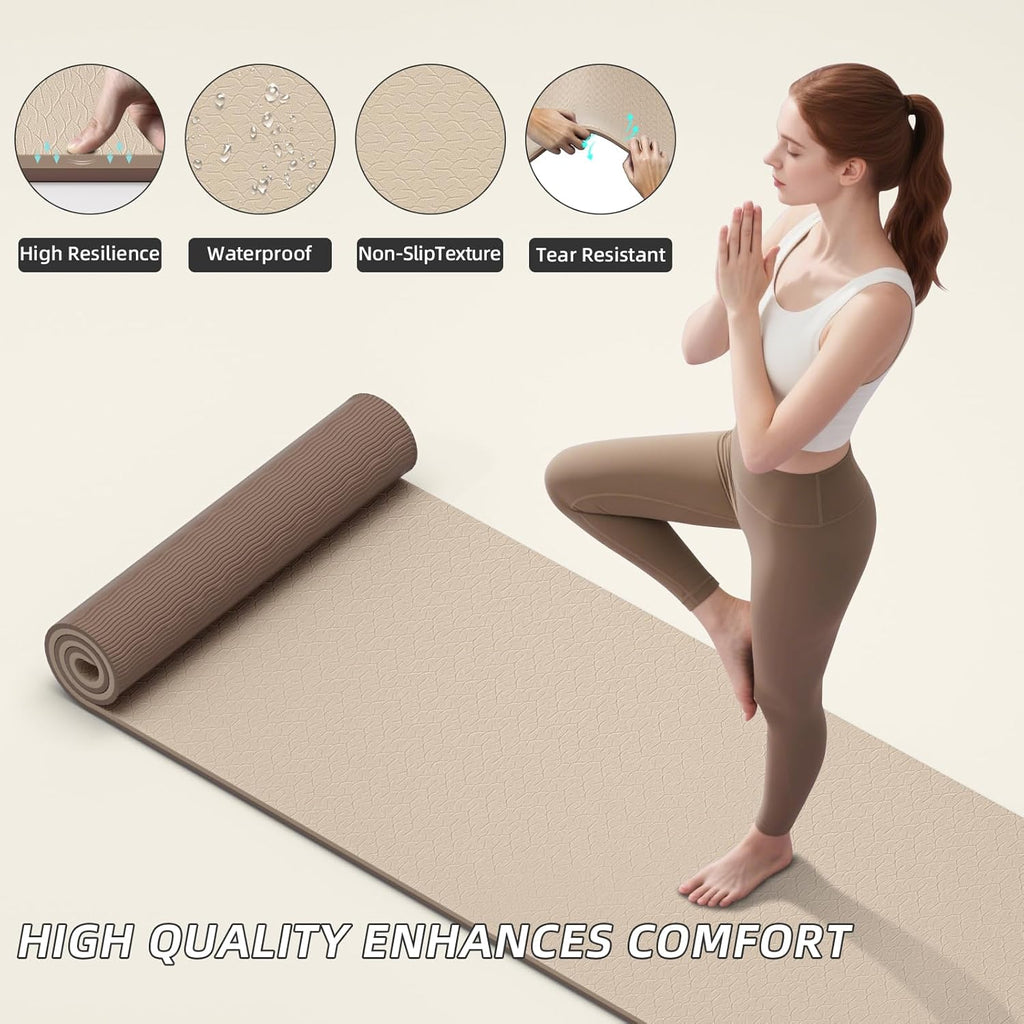 Thick Double Color TPE Yoga Mat