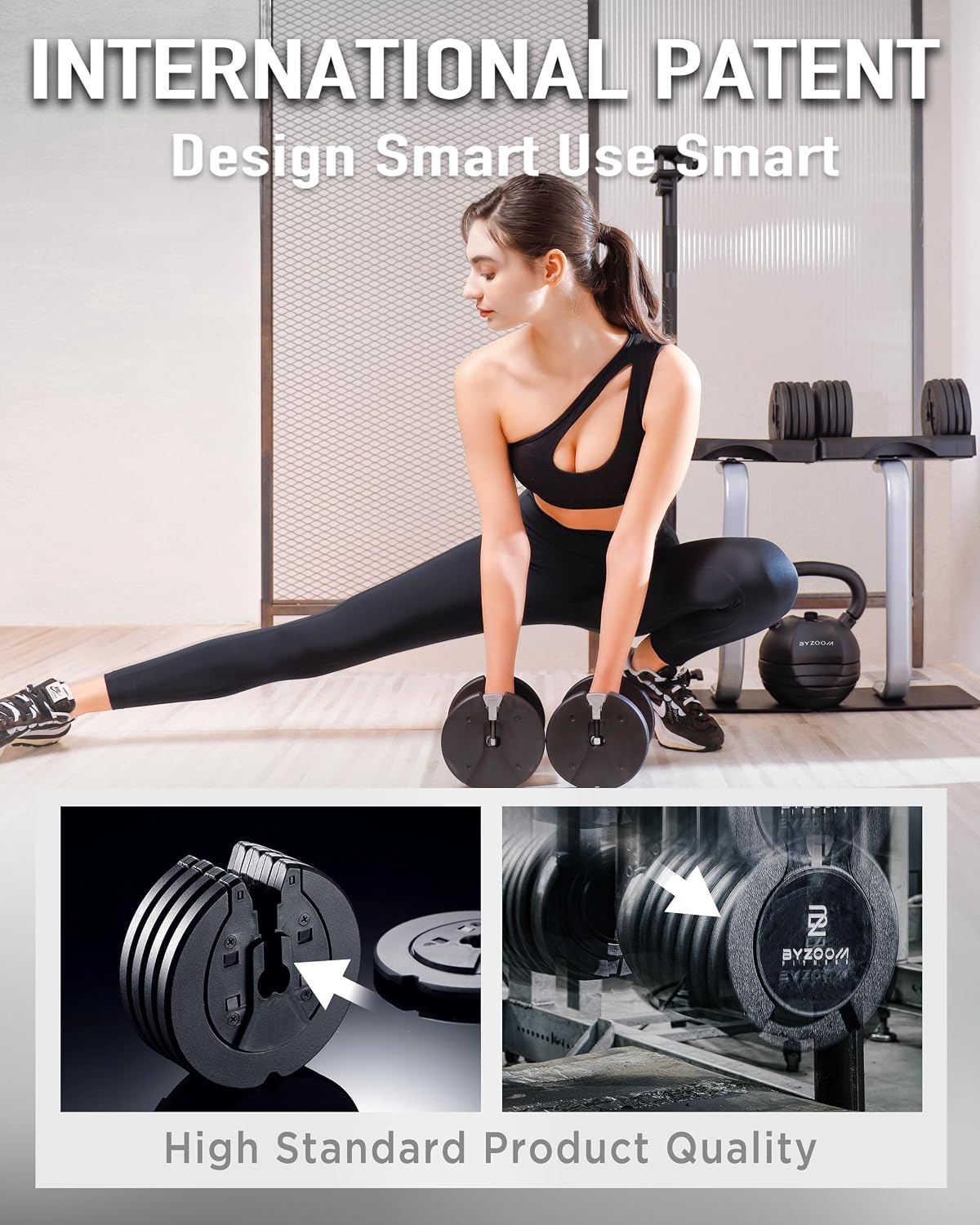 Pure Series Multi-Weight Adjustable Dumbbell White
