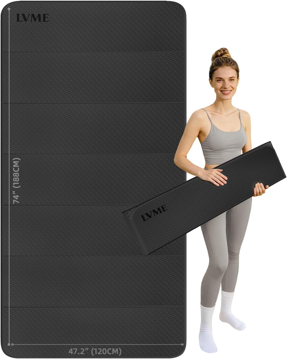 Extra Wide Foldable Yoga Mat
