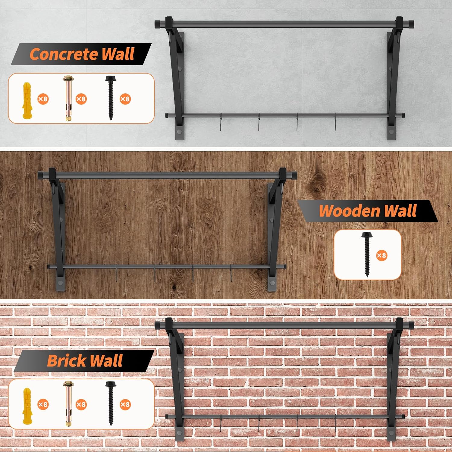 Heavy Duty Wall Pull Up Bar