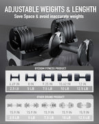 Pure Series Multi-Weight Adjustable Dumbbell White