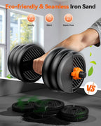 5-in-1 Multi-Purpose Adjustable Dumbbell Set with Connector