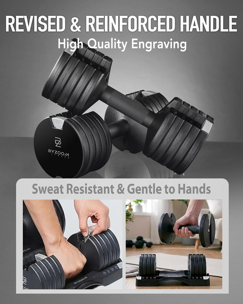 Pure Series Multi-Weight Adjustable Dumbbell White