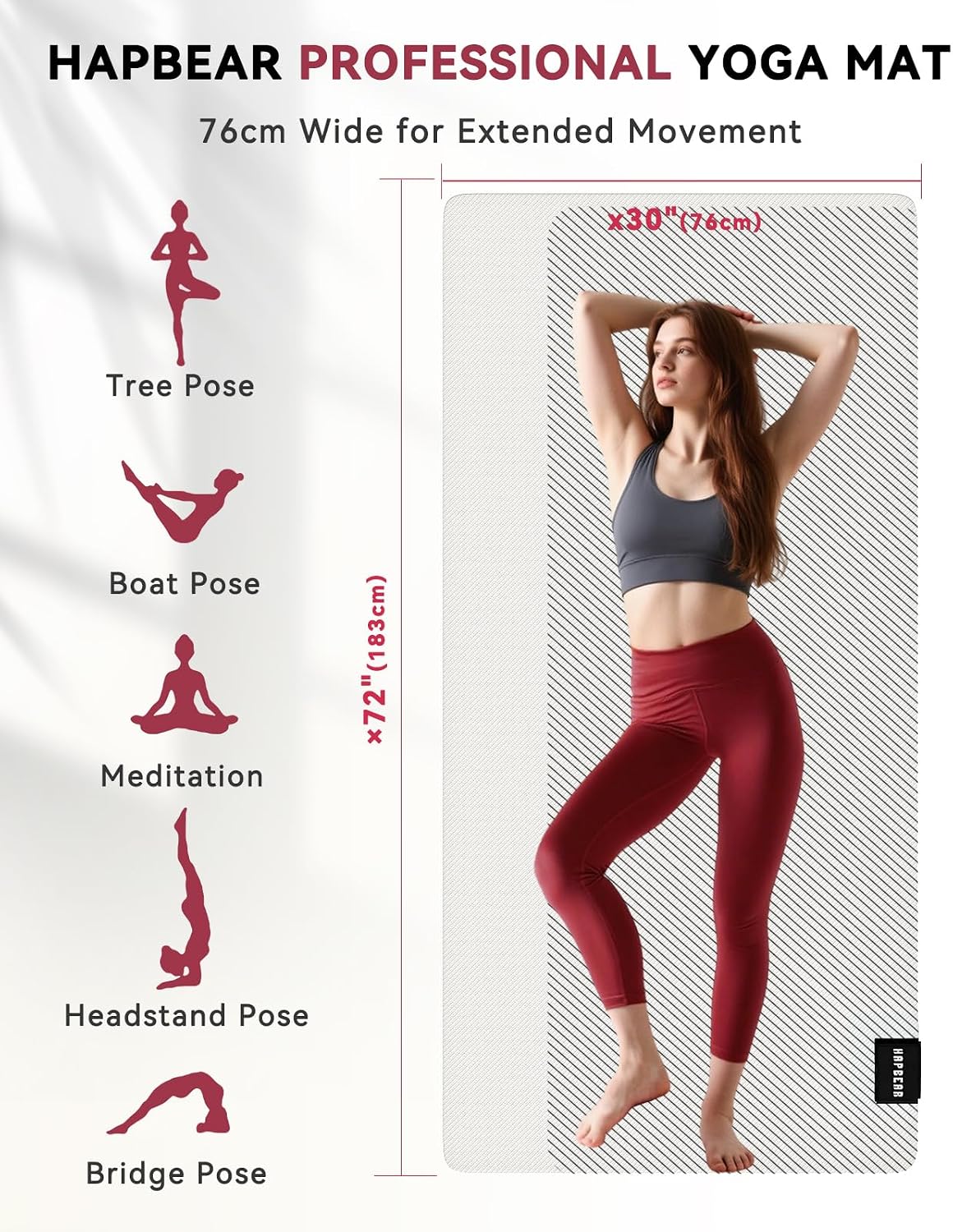 Dual Layer Non-Slip Large Yoga Mat
