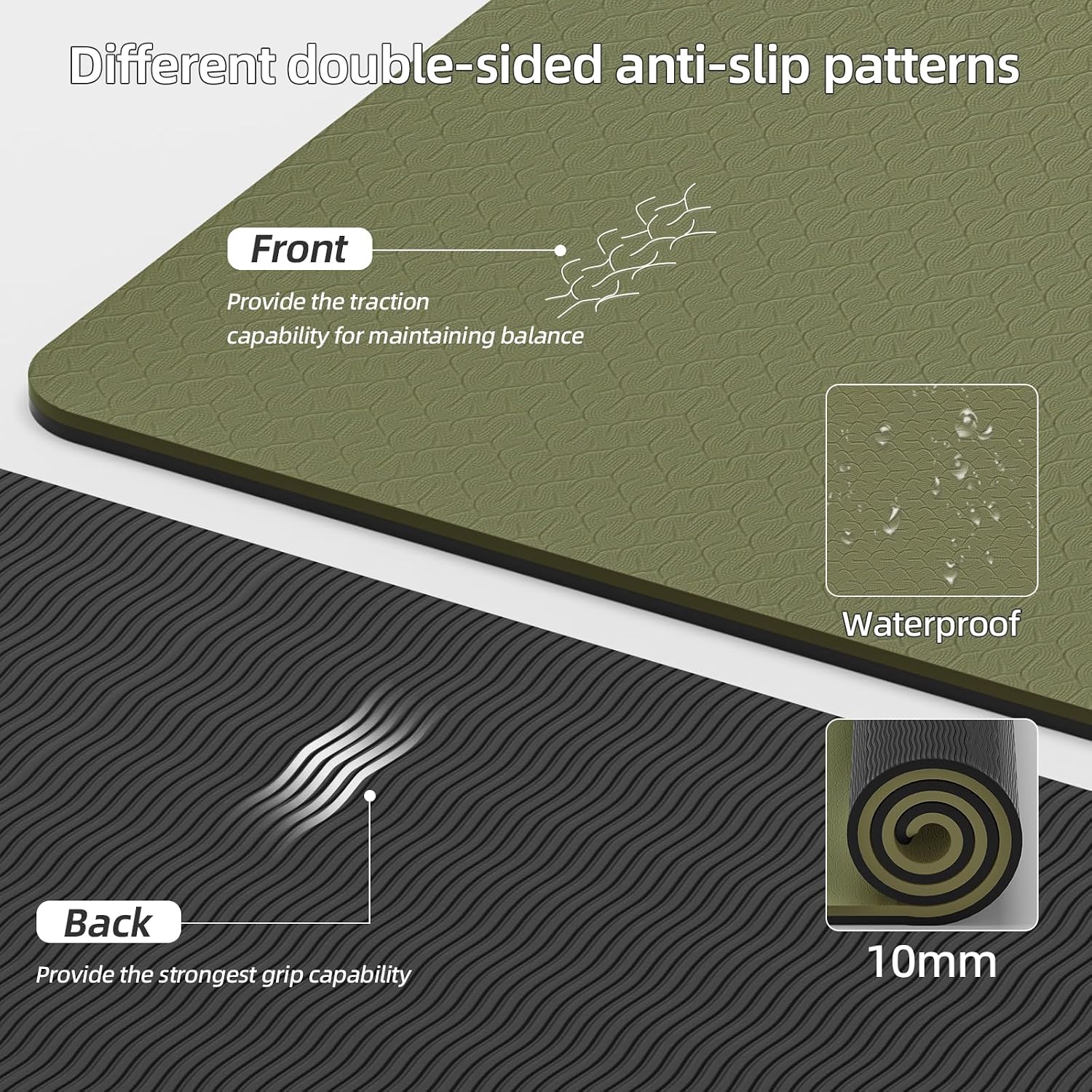 Thick Wide Non-Slip Yoga Mat
