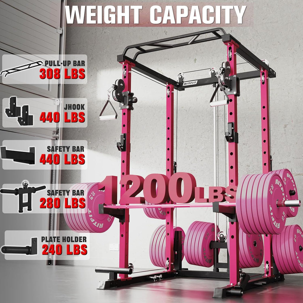 1200LBS Power Cage Full Gym Package