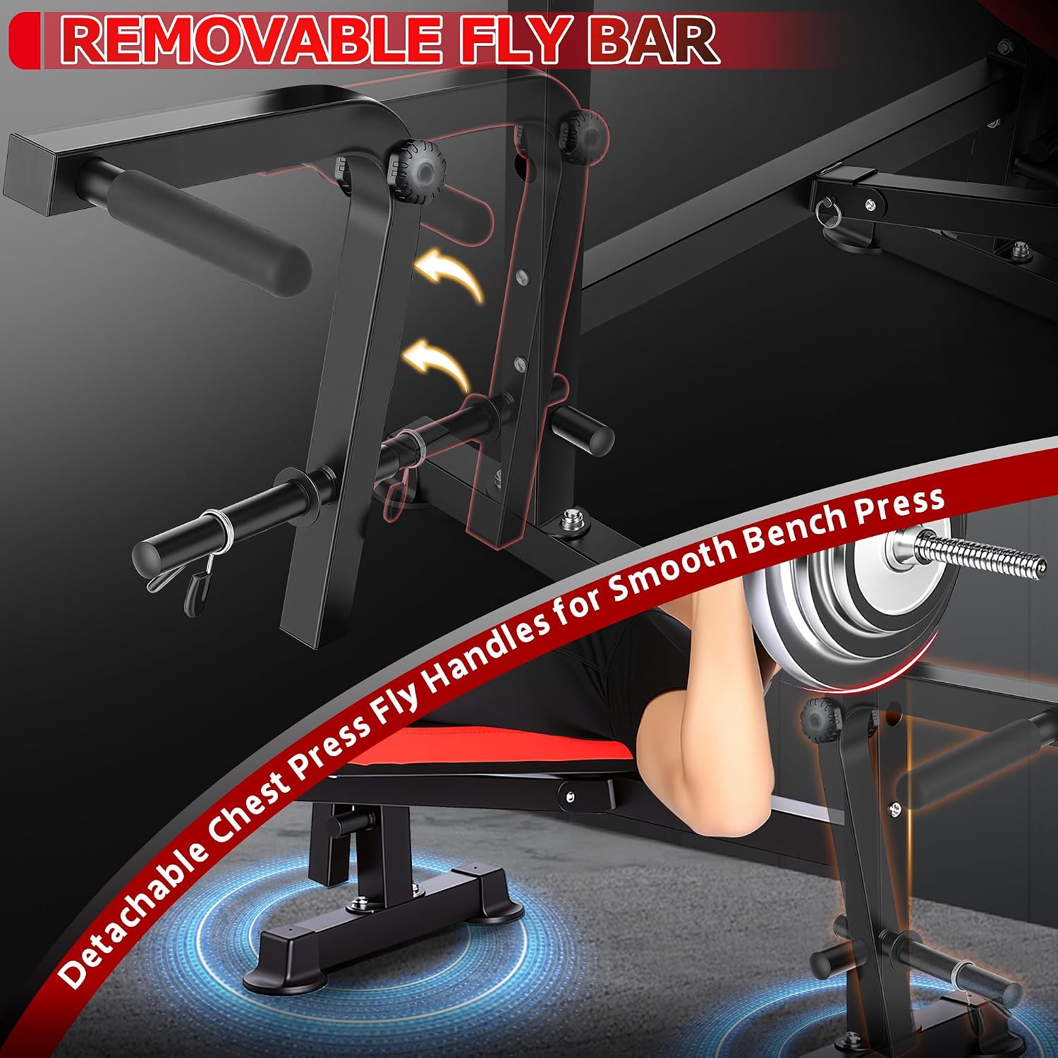 900LBS All-in-One Weight Bench with Squat Rack
