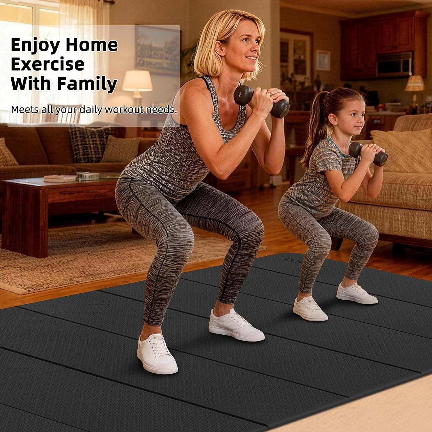 Extra Wide Foldable Yoga Mat