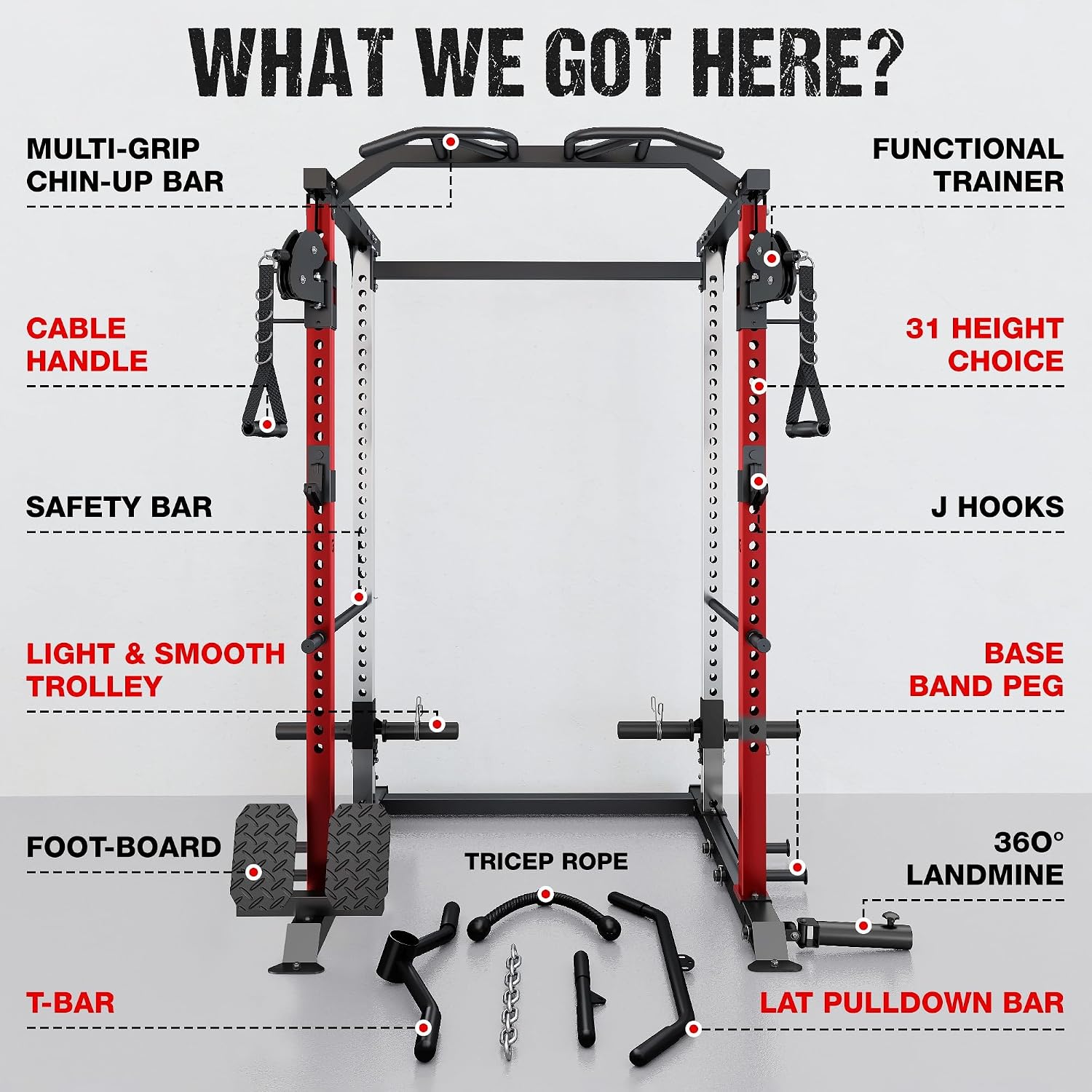 2000LBS DP01 Power Cage with Cable Crossover