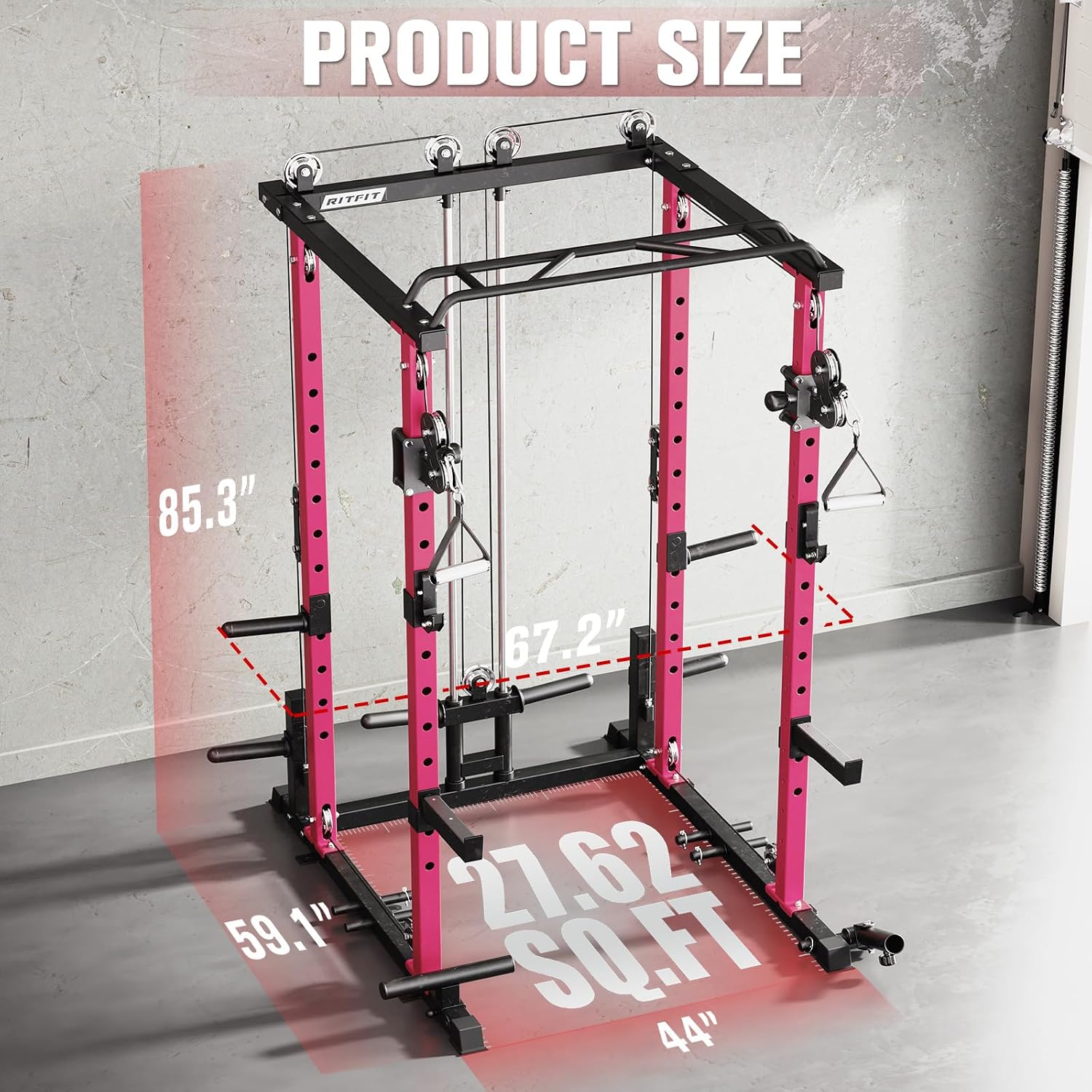 1200LBS Power Cage Full Gym Package