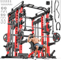 Multi-Function Power Cage with Cable Crossover & Weight Set