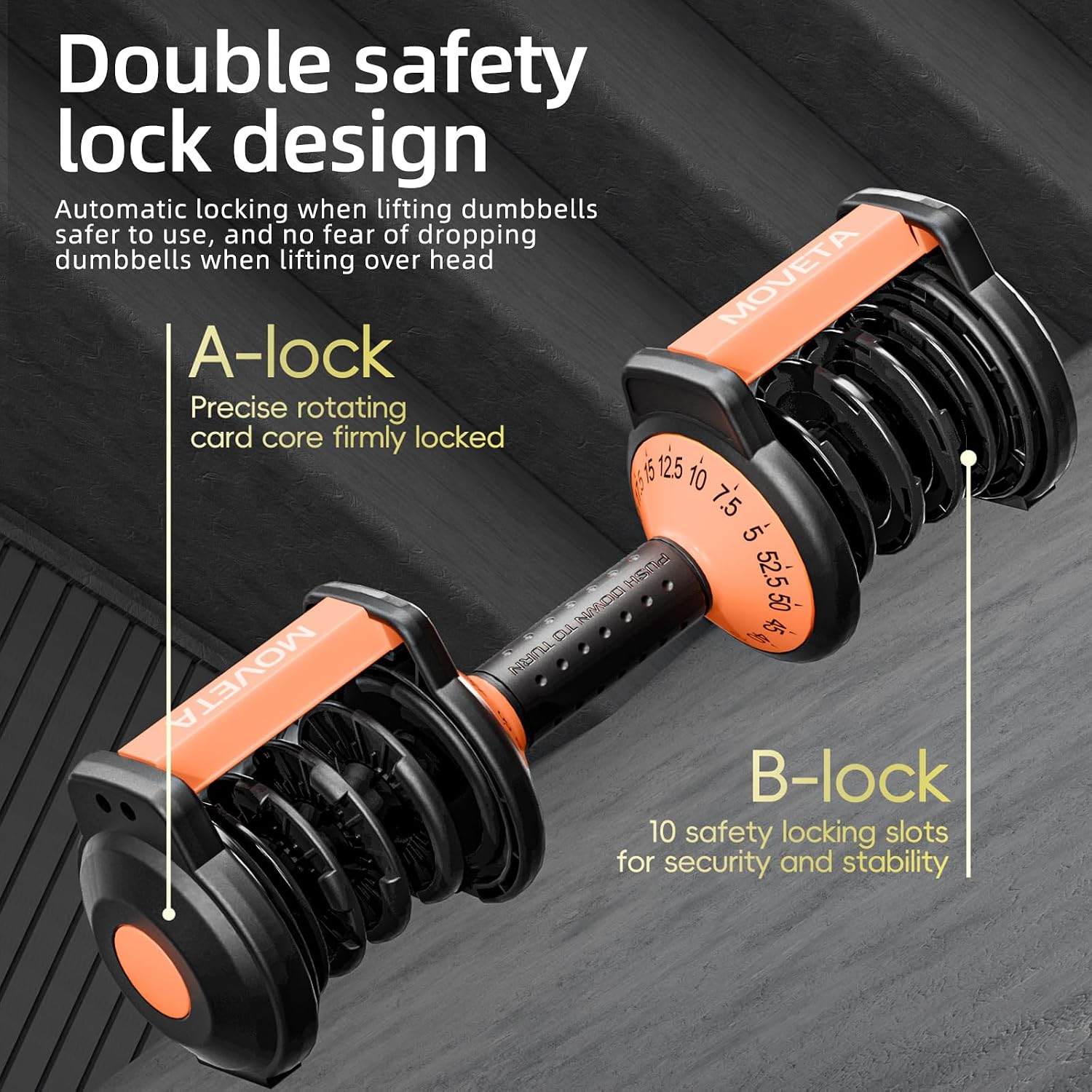 105LBS Pair 15-in-1 Adjustable Dumbbell Set